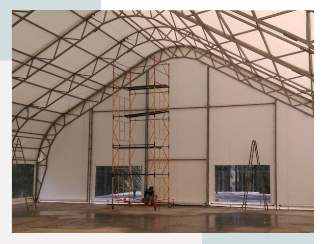 Шатровые ангары в Курске