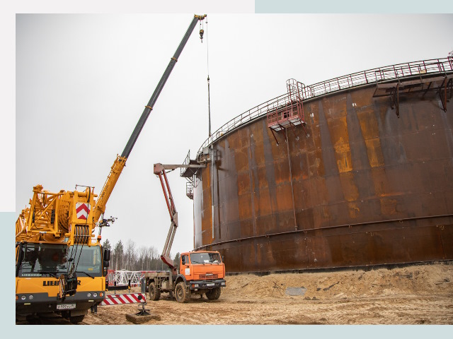 Монтаж резервуаров в Курске от 625 руб. за м³